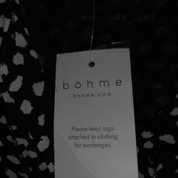 Bohme 4 Printed Ruffle Detailed Dress medium NWT - Picture 6 of 17